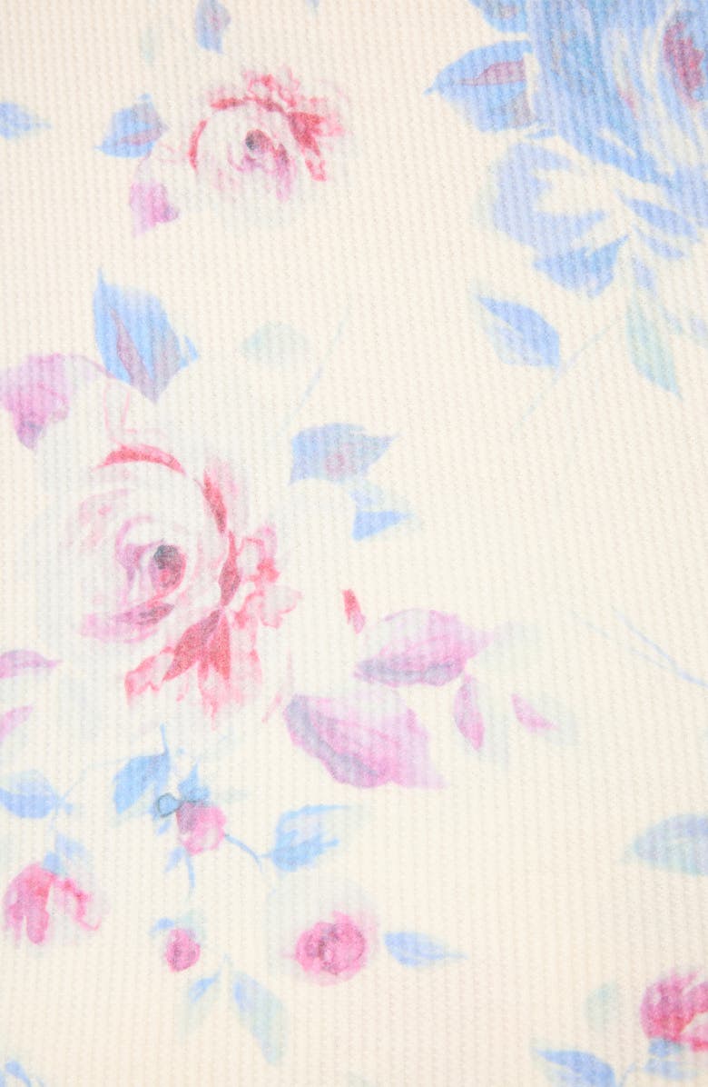 PJ Salvage Rodeo Rose Thermal Pajamas, Alternate, color, Natural