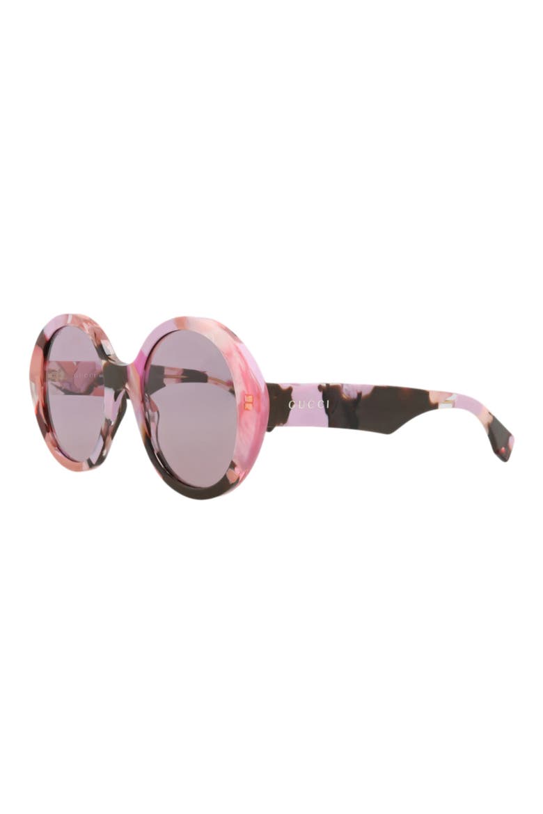 54mm Round Sunglasses, Alternate, color, PINK PINK VIOLET