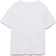 MANGO Cotton Crewneck T-Shirt