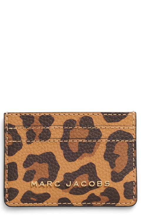 Leopard Print Groove Card Case