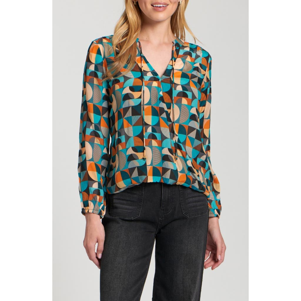 Apny Printed Top In Blue