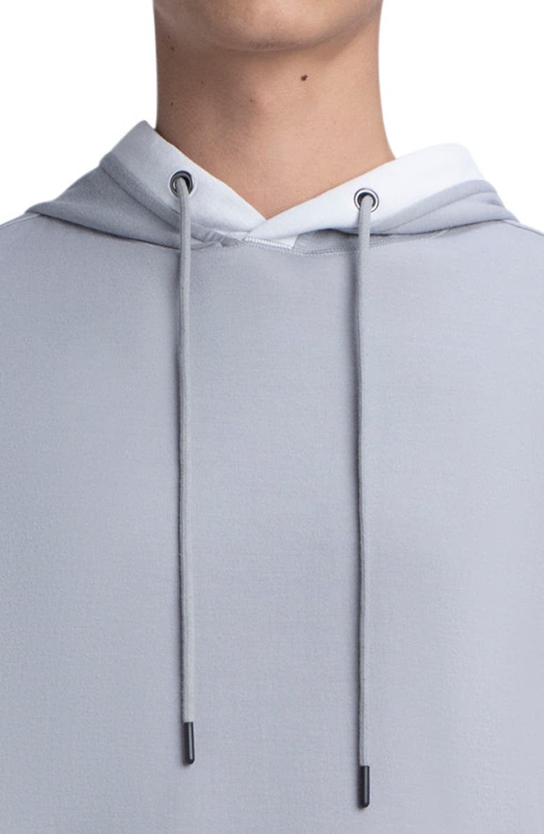 Bugatchi Comfort Cotton Blend Hoodie, Alternate, color, Platinum