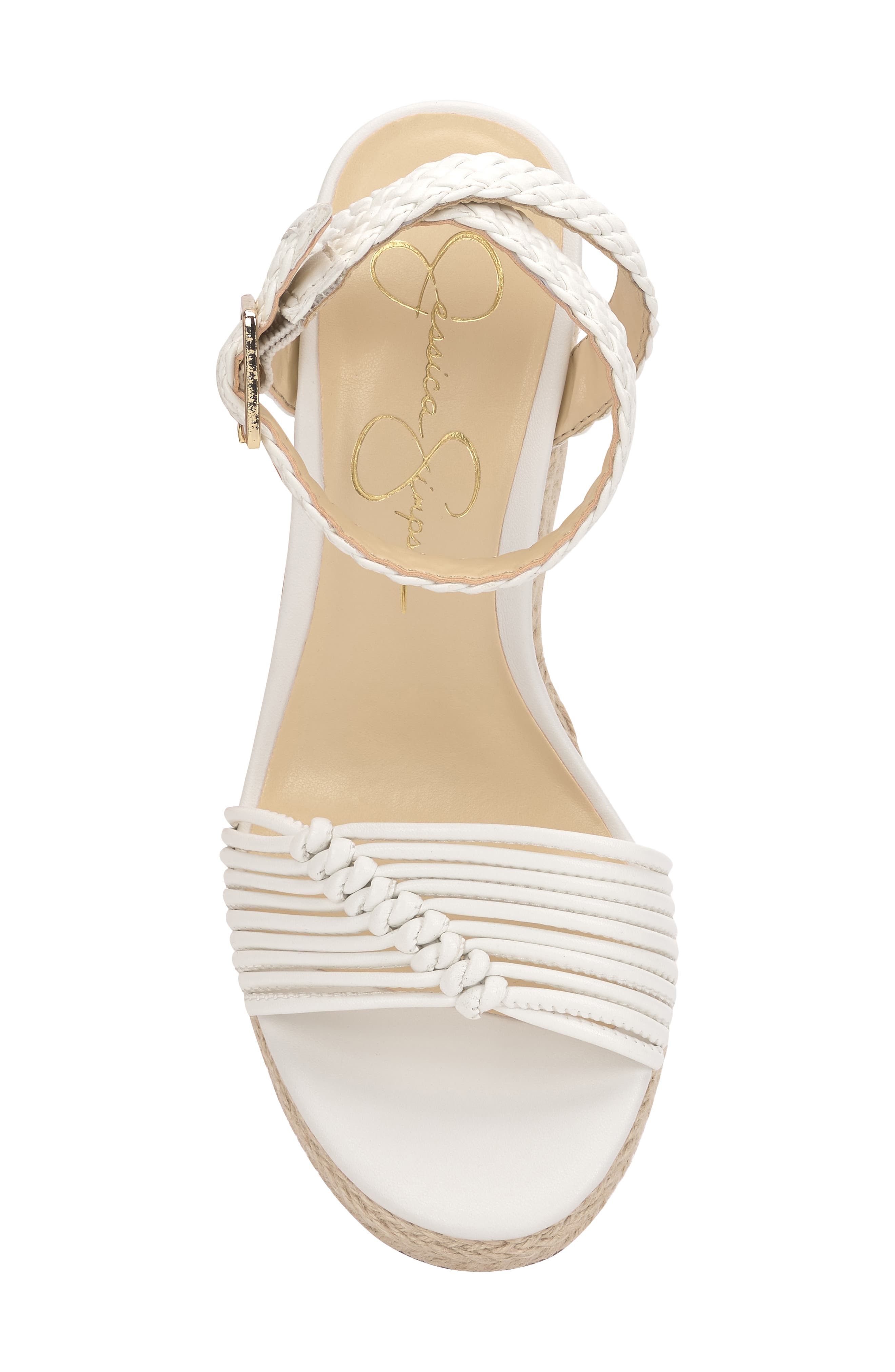 Talise Ankle Strap Espadrille Platform Wedge Sandal, Alternate, color, BRIGHT WHITE