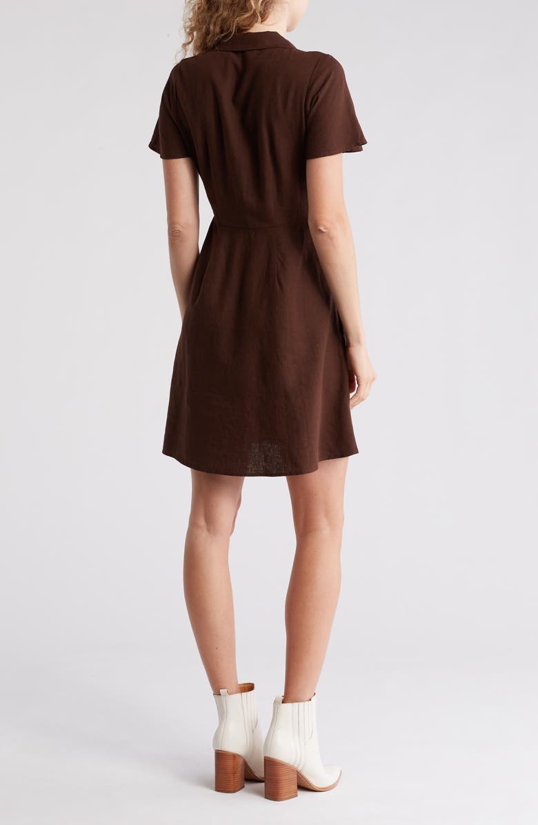 Madewell Kathy Retro Short Sleeve Mini Shirtdress, Alternate, color,