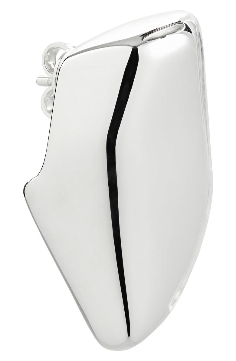 Bottega Veneta Small Prisma Sterling Silver Earrings, Alternate, color, 8117 Silver