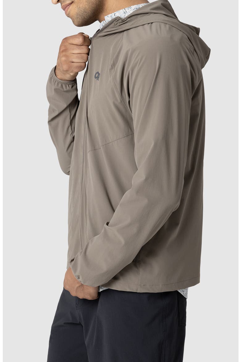 Astroman Sun Full Zip Sun Hoodie, Alternate, color, GRAVEL