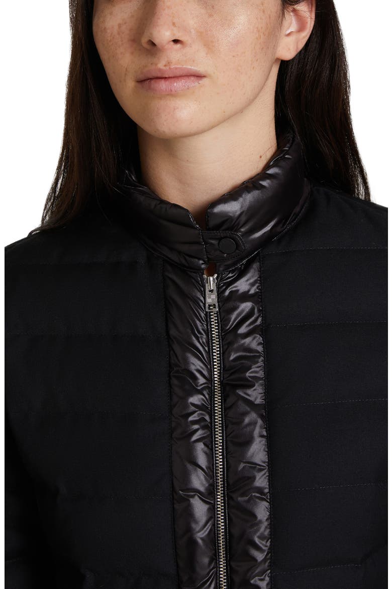 Luxe Clover Water Resistant Jacket, Alternate, color, BLACK