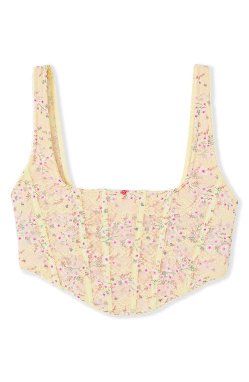 Etam Passionnelle Embroidered Bustier In White