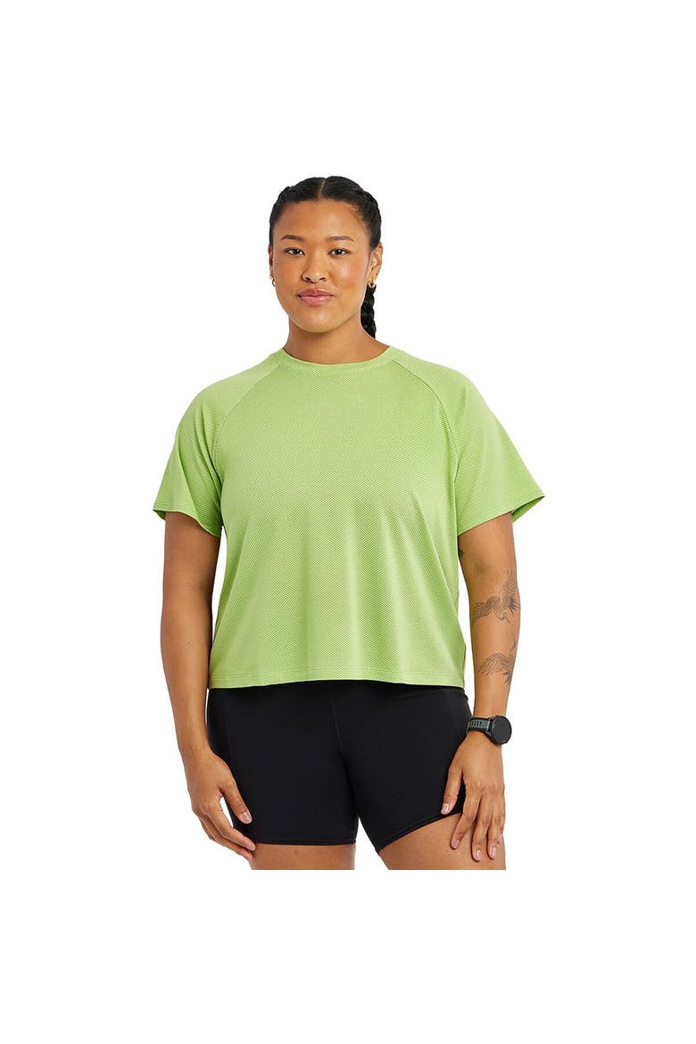 Flyout Boxy Short-Sleeve Shirt - Women's, Main, color, Limelight