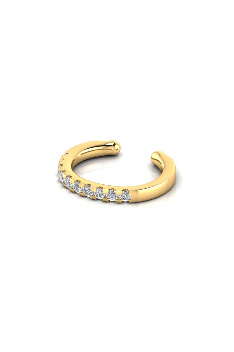 Pavé-All-Day Ear Cuff, Main, color, Yellow Gold
