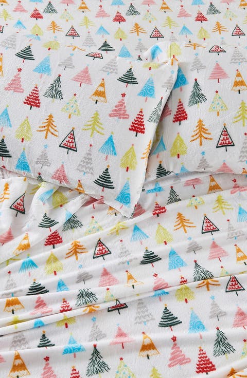 Printed Plush Velour Sheet Set