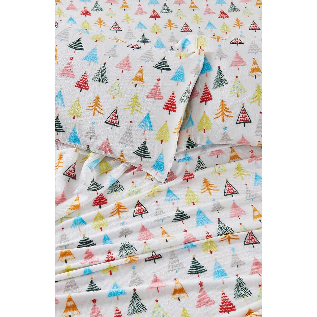 Woven & Weft Printed Plush Velour Sheet Set In Multi