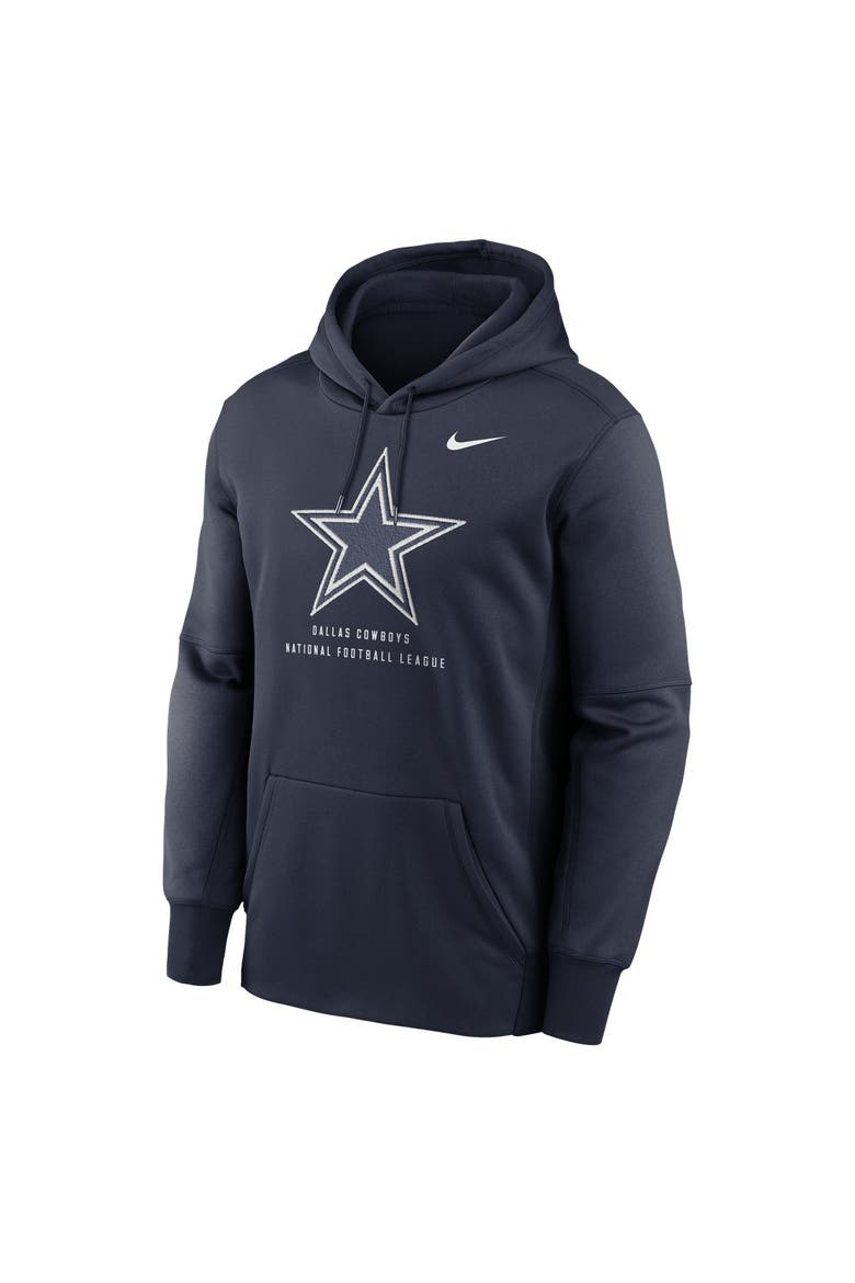 Men's Nike Navy Dallas Cowboys Toss Sweep Therma-FIT Hoodie, Alternate, color, Navy