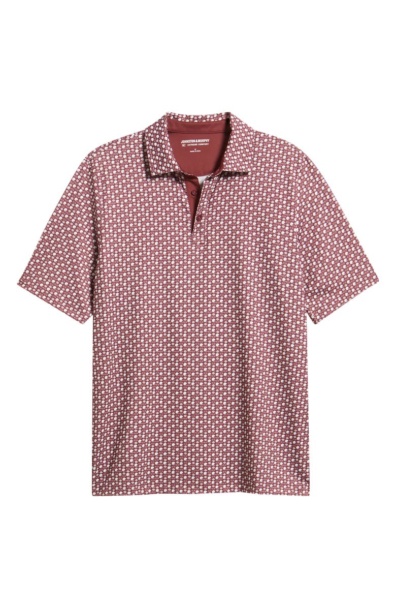 Johnston & Murphy XC+<sup>™</sup> Game Day Performance Polo, Main, color, Burgundy