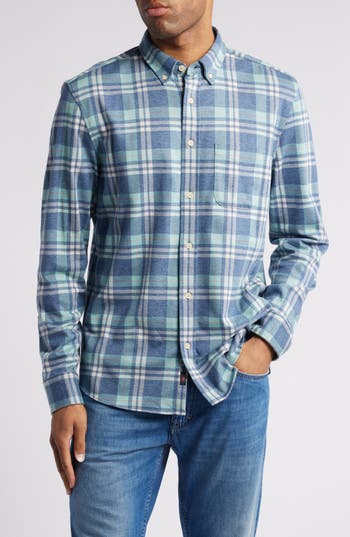 Faherty Coastline Knit Button-down Shirt