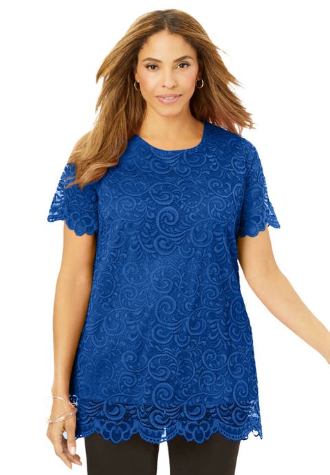 Stretch Lace Tunic (Plus)