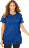 Jessica London Stretch Lace Tunic