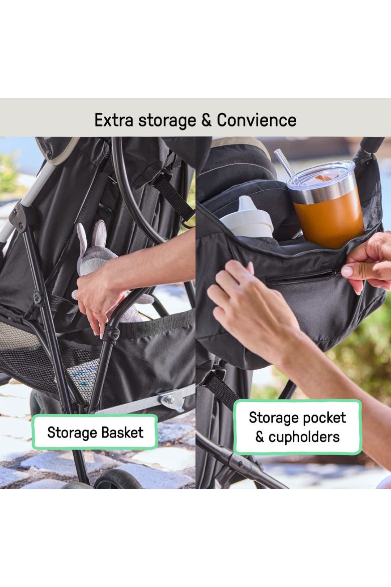 3D Mini Convenience Stroller, Alternate, color, KHAKI