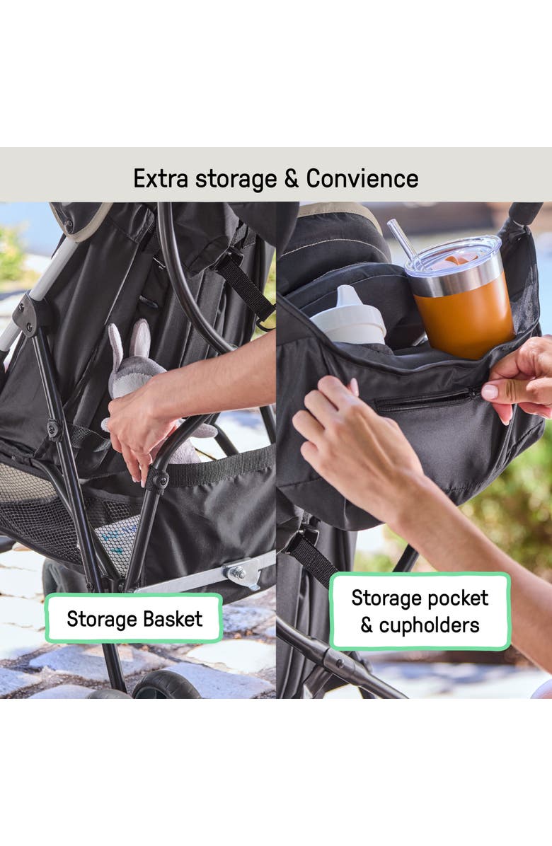 INGENUITY 3D Mini Convenience Stroller, Alternate, color, Khaki