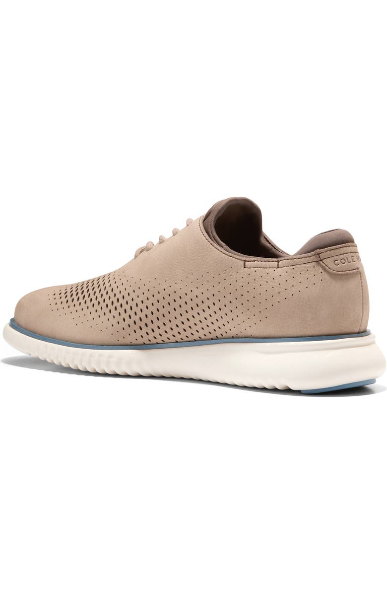 Cole Haan 2.ZeroGrand Laser Wing Derby, Alternate, color, Dune Nubuck / Provincial Blue