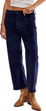 Free People Deep Trance Corduroy Wide Leg Ankle Pants