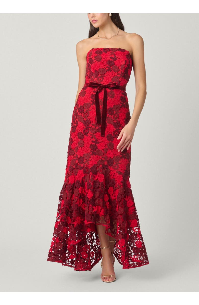 Shoshanna Midnight Cierra Delancey Lace Dress, Main, color, Red/Burgundy