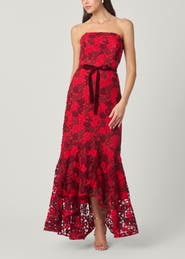 Shoshanna Midnight Cierra Delancey Lace Dress