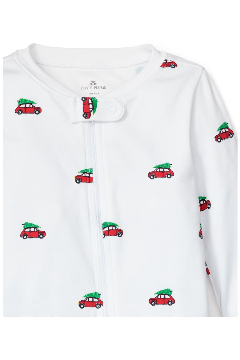 Holiday Journey Pima Cotton Footie, Alternate, color, WHITE