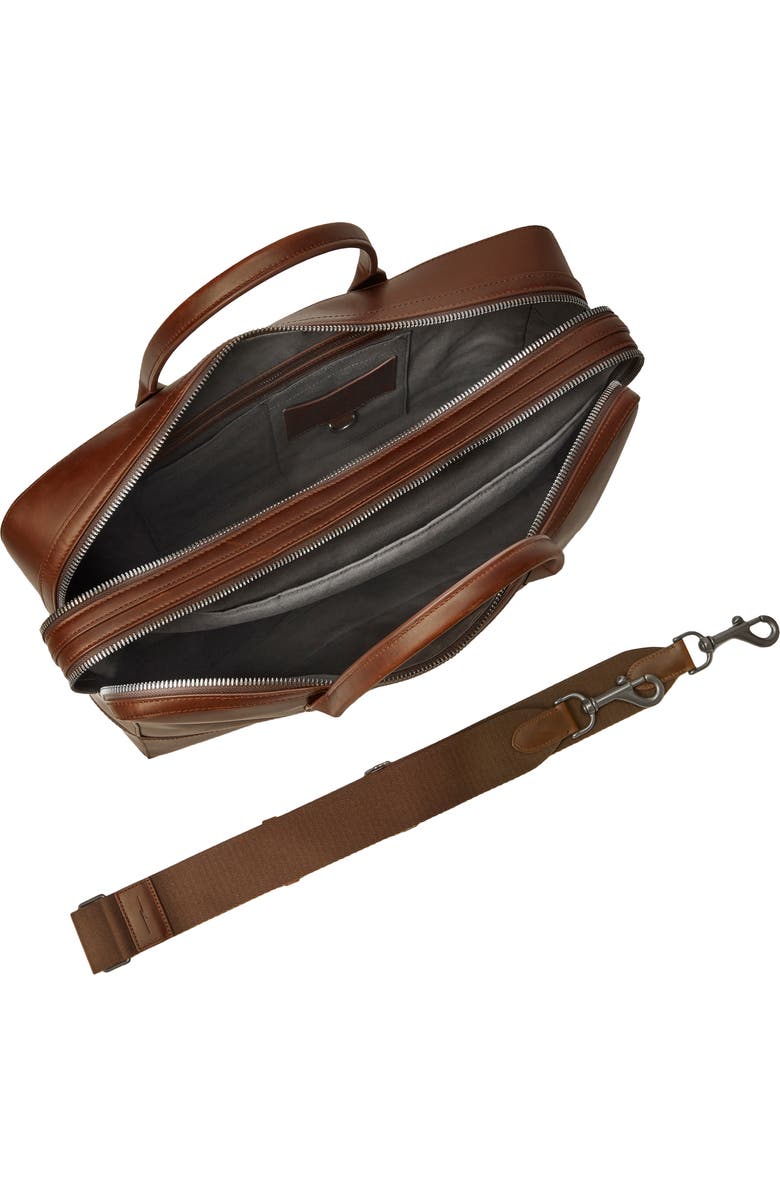 Shinola Canfield Brief Leather Messenger Bag, Alternate, color,