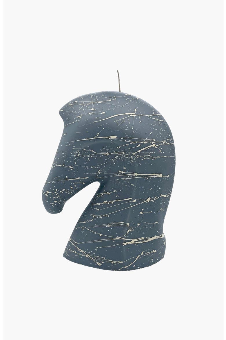 Pony Candle, Main, color, Grey / Splattered Cream