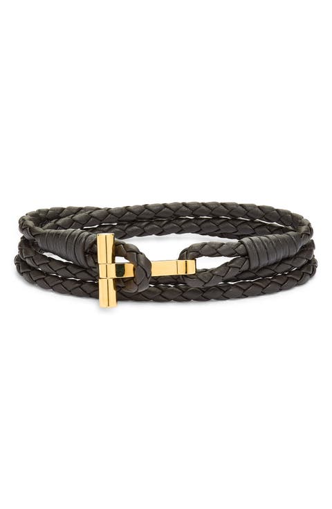 Men's Scoubidou Braided Leather Bracelet