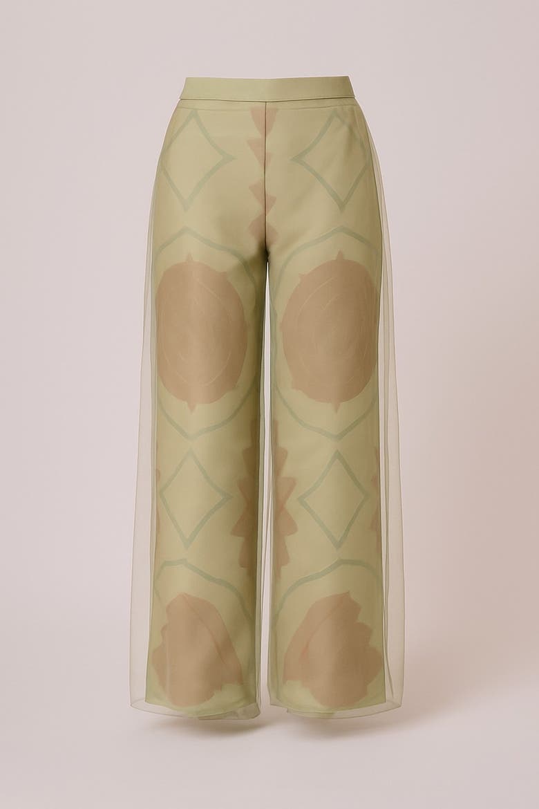 Tessa Tulle Trousers, Alternate, color, Green