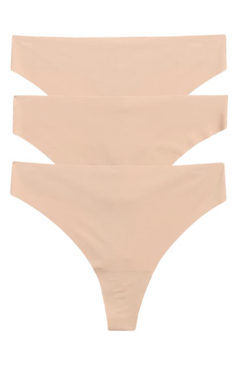 Invisible Edge Assorted 3-Pack Thongs