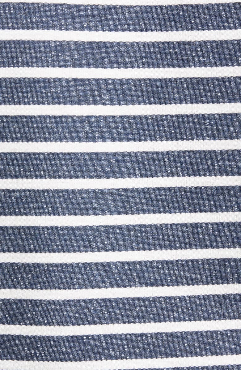 Brunello Cucinelli Stripe Cotton Crewneck T-Shirt, Alternate, color, 