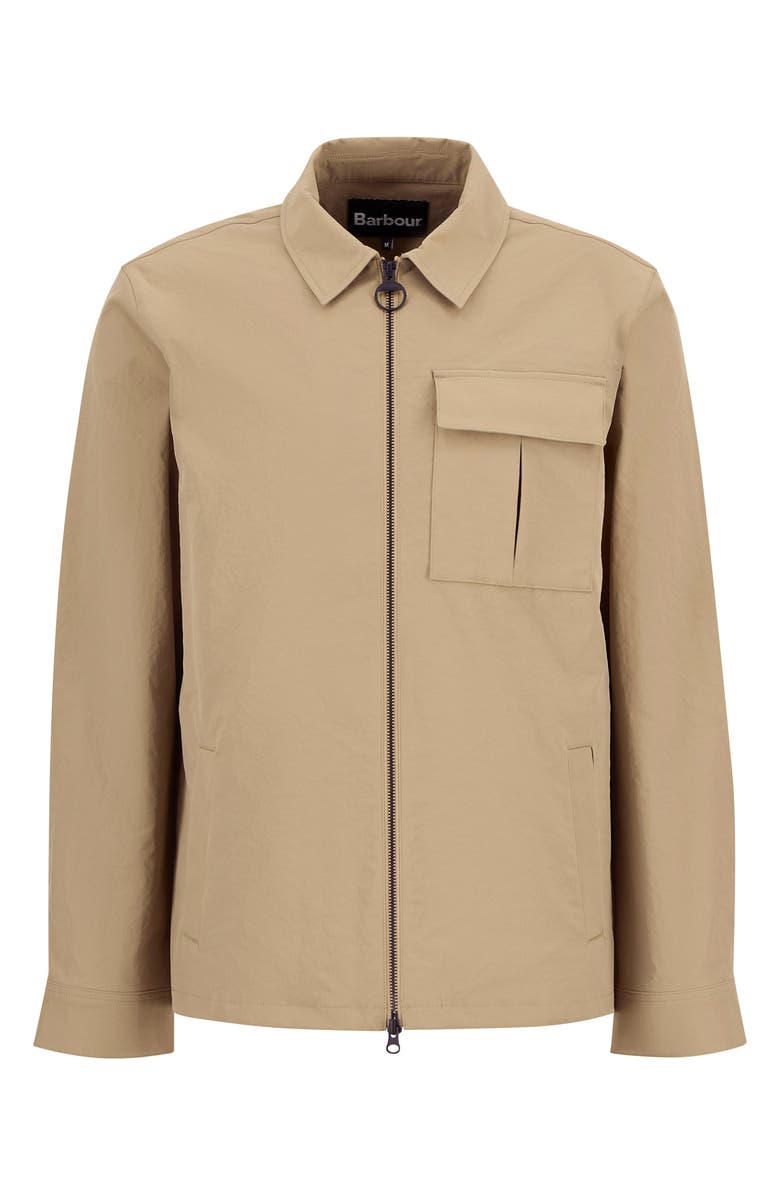 Barbour Bellman Zip-Up Overshirt, Alternate, color, Trench