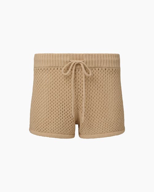 Shop Onia Crochet Knit Micro Short In Sandshell