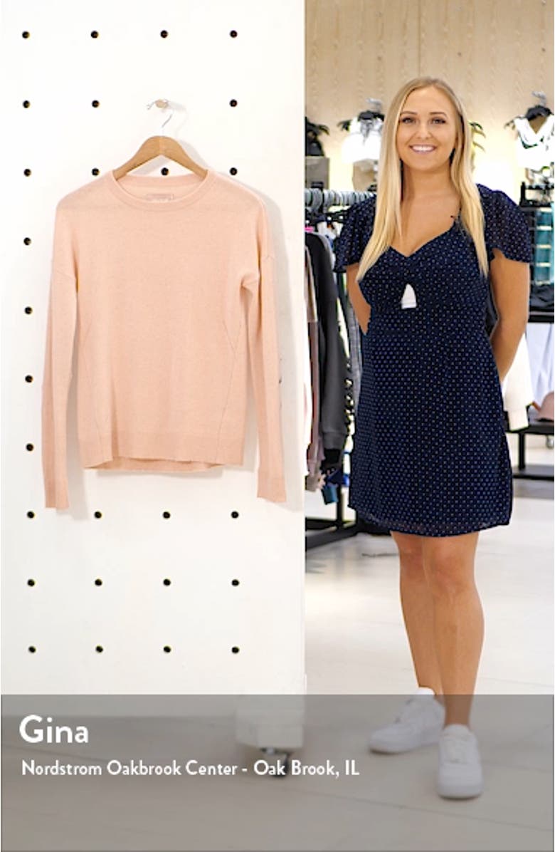 Cici Patch Sleeve Cashmere Sweater, sales video thumbnail