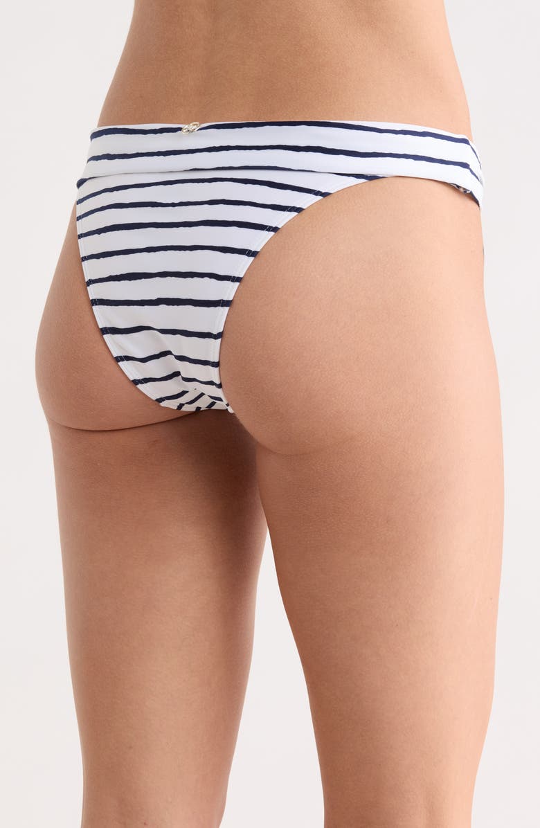 ViX Paula Hermanny Symphonie Stripe Bikini Bottoms, Alternate, color, Tanga