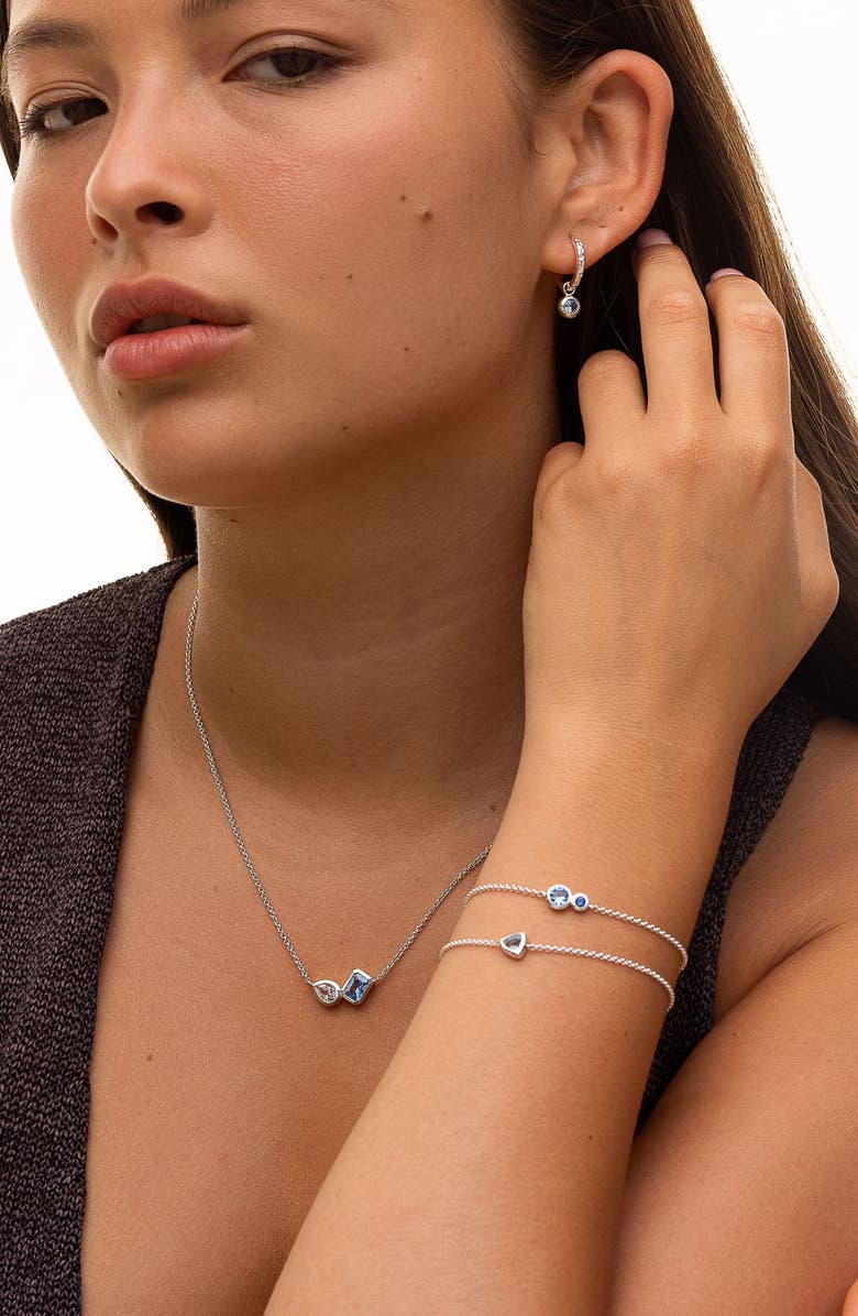 Dower & Hall 'Blues' Tutti Frutti Duo Chain Bracelet, Alternate, color, Sterling Silver