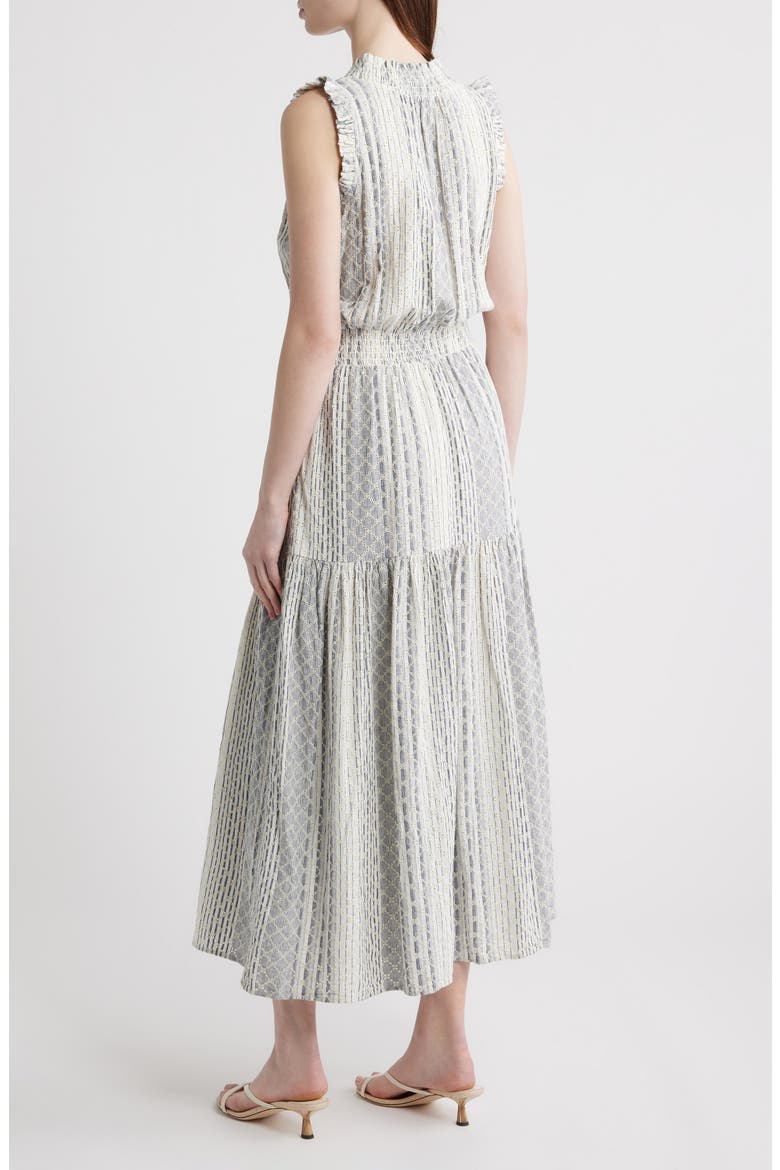 Alessi Embroidered Sleeveless Maxi Dress, Alternate, color, STRIPED EYELET