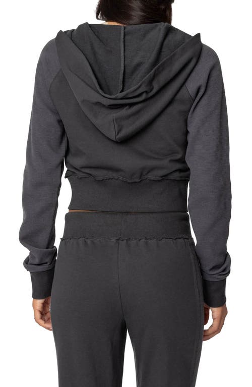 Edikted Chandler Crop Hoodie In Gray