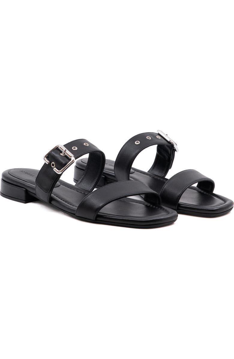 Andrea Gomez Frida Leather Sandal, Alternate, color, Black