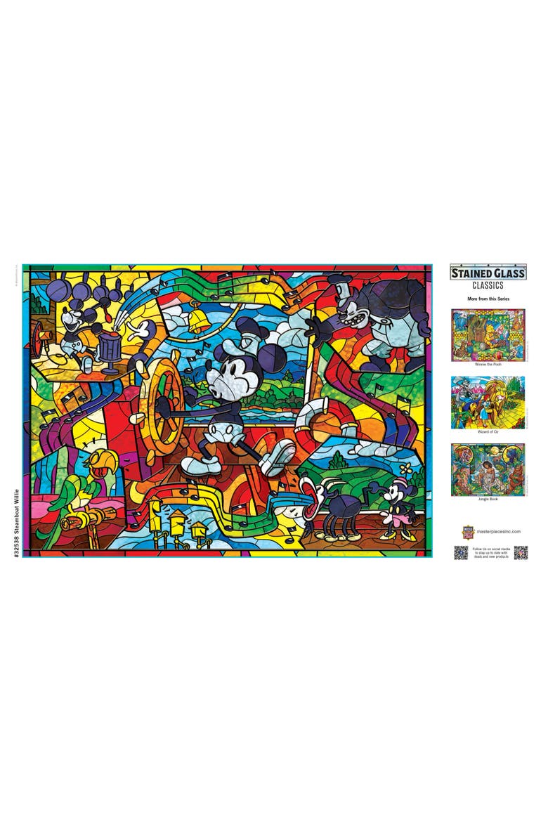 Steamboat Willie 500 Piece Jigsaw Puzzle, Alternate, color, Multicolor