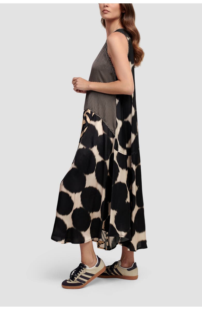Alembika Sleeveless mixed print maxi dress, Alternate, color, 