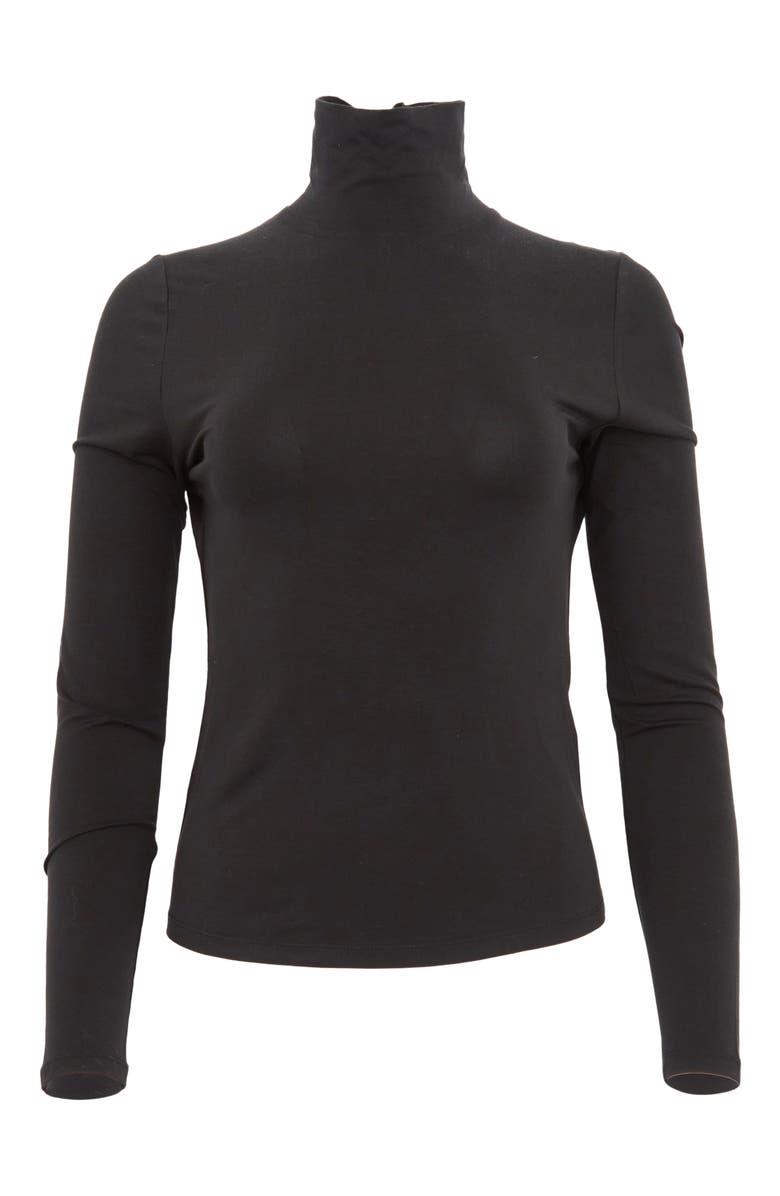 Lords of Harlech Kate Stretch Knit Turtleneck, Alternate, color, Black
