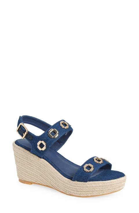Echo Slingback Espadrille Platform Wedge Sandal (Women)