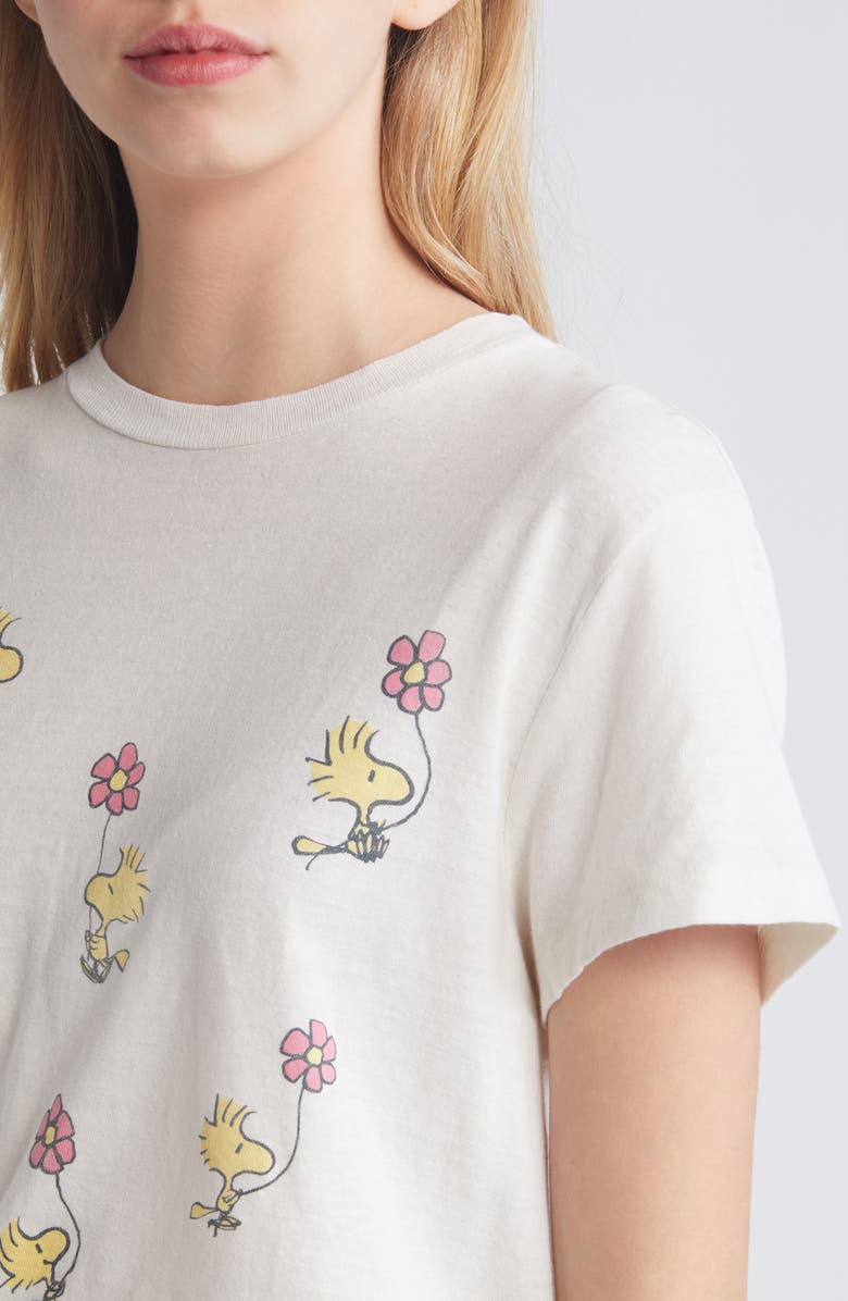 Re/Done Peanuts<sup>®</sup> Woodstock Cotton Graphic T-Shirt, Alternate, color, 