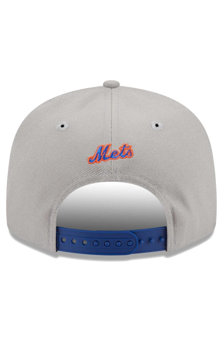 New Era Men's New Era Gray/Royal New York Mets Band 9FIFTY Snapback Hat, Alternate, color, 