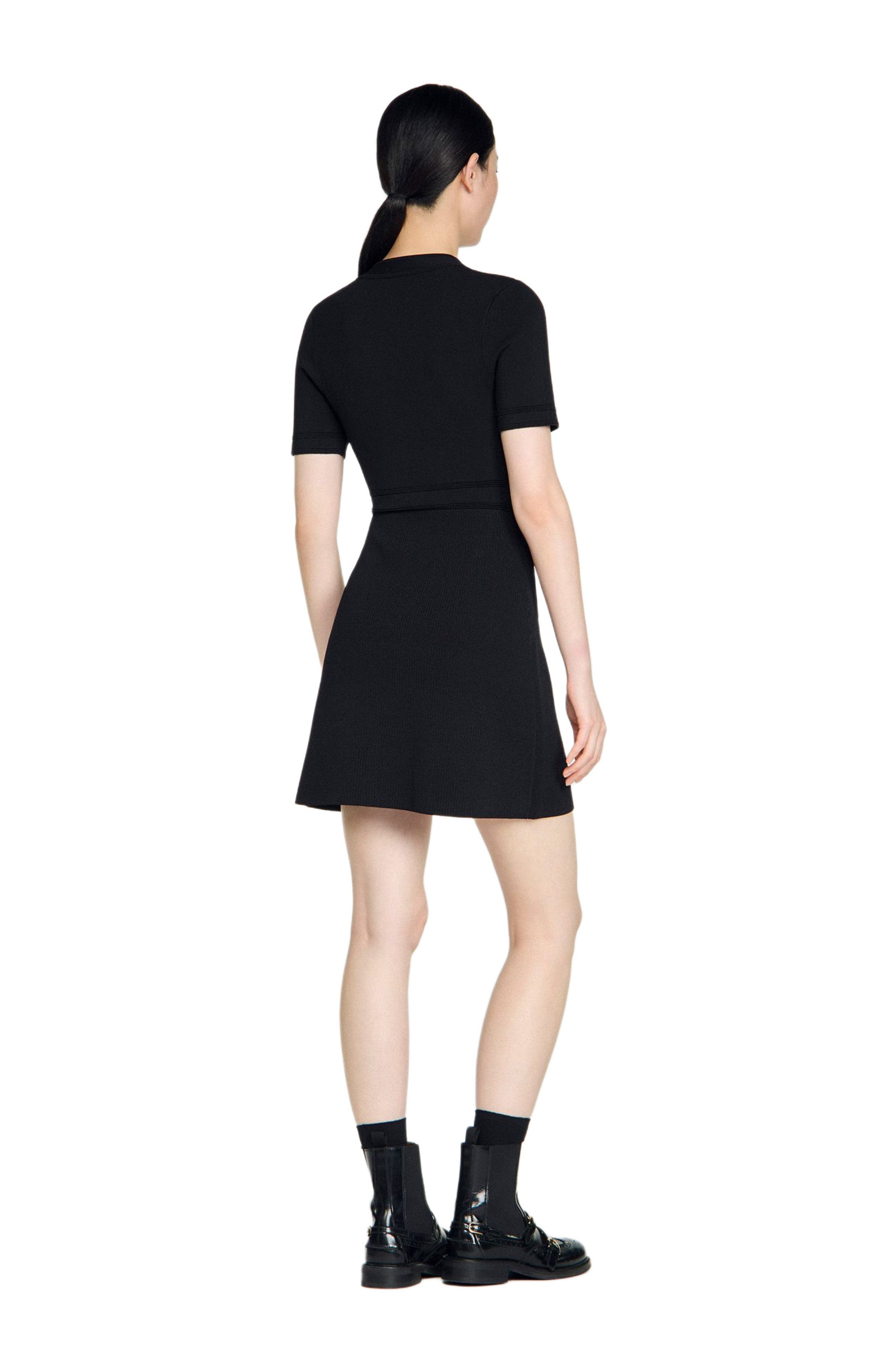 Button-up knit short dress - image 2