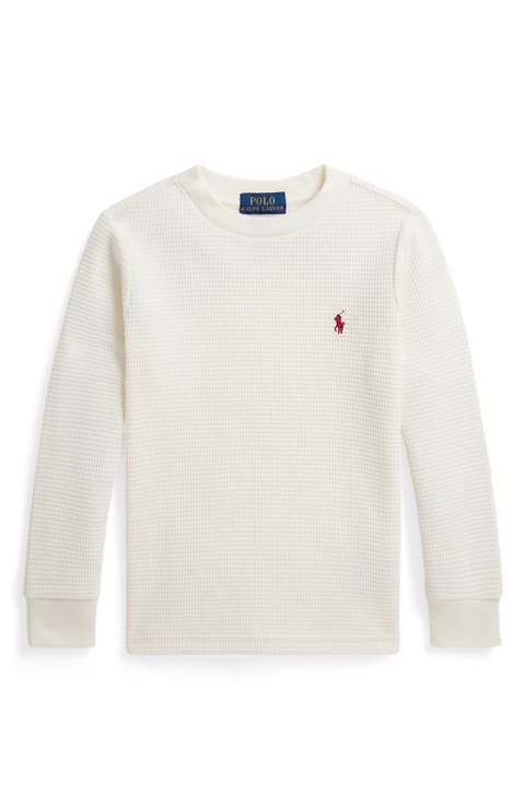 Kids' Long Sleeve Waffle Knit T-Shirt